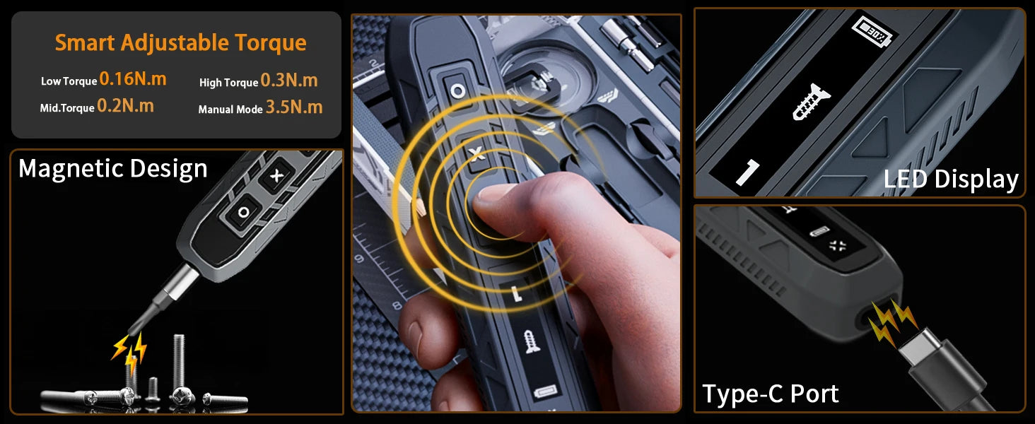 Torque Screws Pro X1 – Cordless Electric Precision Screwdriver with Adjustable Torque