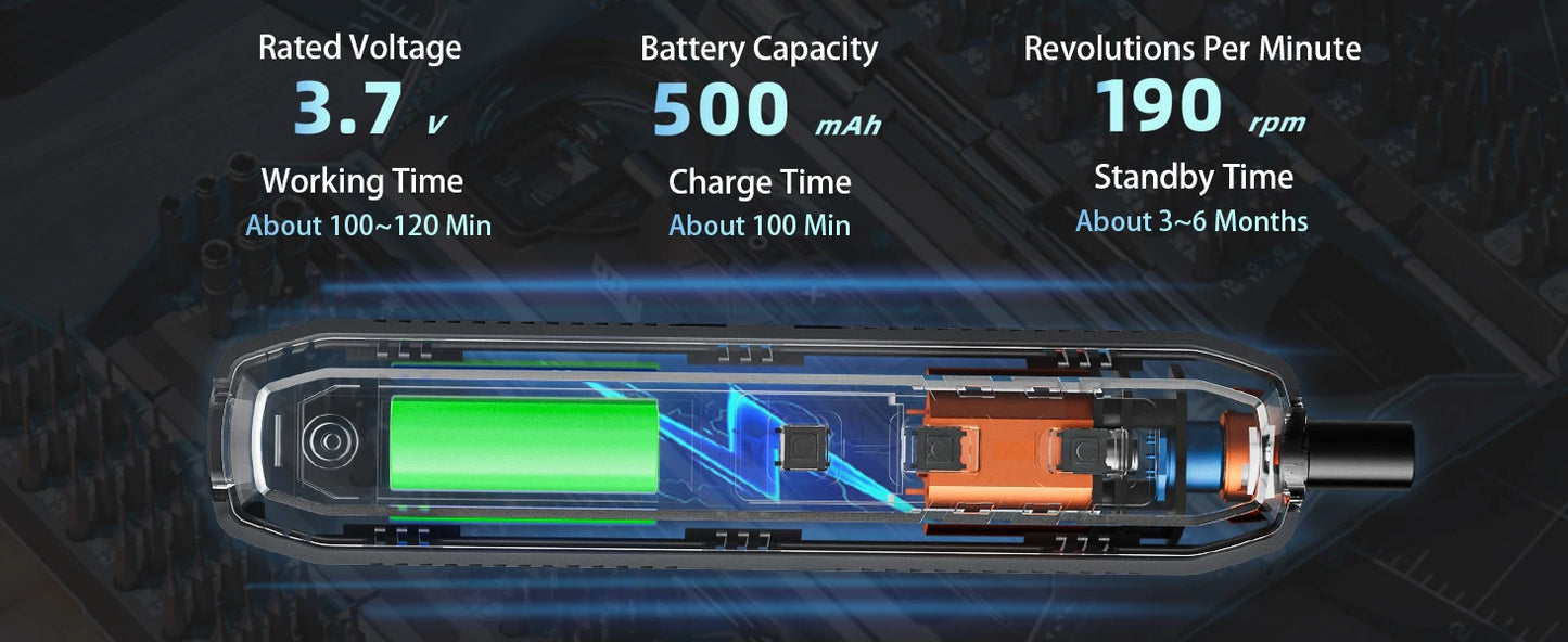 Torque Screws Pro X1 – Cordless Electric Precision Screwdriver with Adjustable Torque